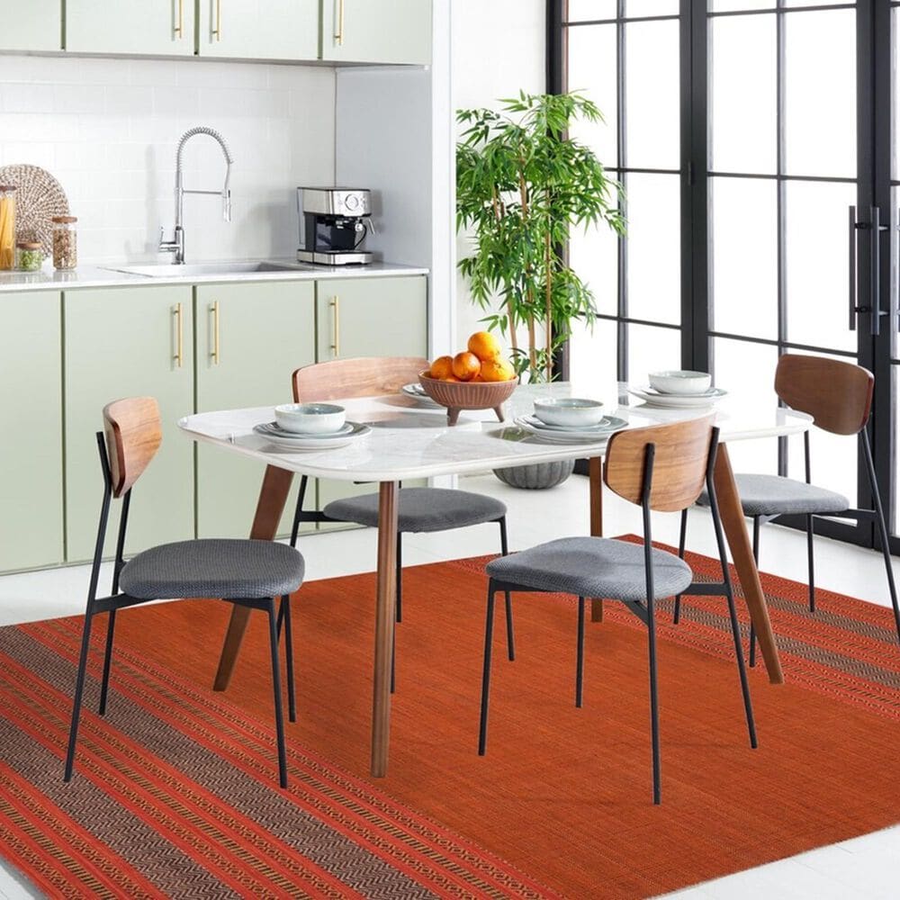 Safavieh Montauk MTK214B 8&#39; x 10&#39; Orange and Red Area Rug, , large