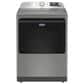Maytag 5.3 Cu. Ft. Smart Pet Pro Top Load Impeller Washer and 7.4 Cu. Ft. Electric Smart Top Load Dryer Laundry Pair in Classic Silver, , large