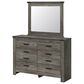 Ashley Frandern 4-Piece Full Bookcase Bedroom Set in Rustic Warm Gray, , large