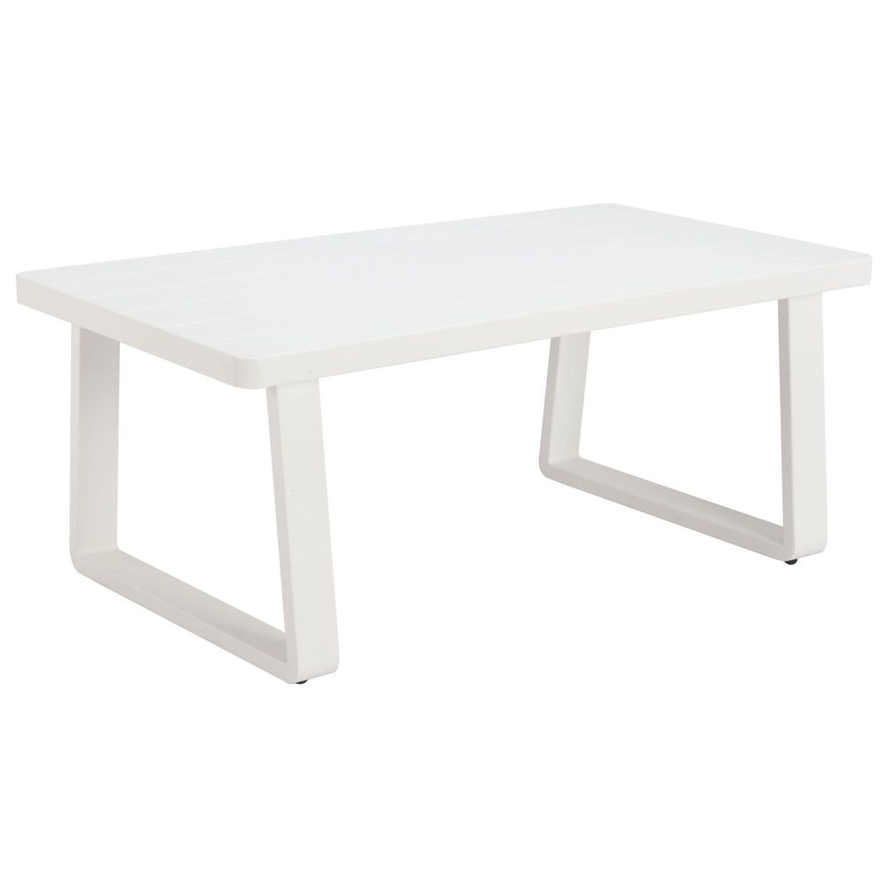 Zuo Modern Welt Patio Coffee Table in White, , large