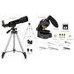 Explore Scientific 50mm Refractor Telescope and Microscope Set in Black, , large