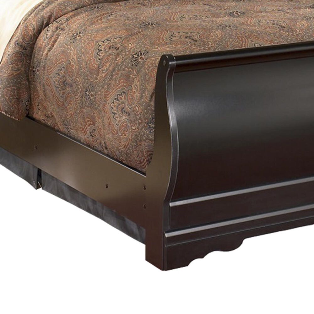 Ashley Huey Vineyard Kids Full Sleigh Bed in Black, , large