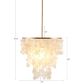 Hampton Park Isla Layered Capiz Chandelier in Gold, , large