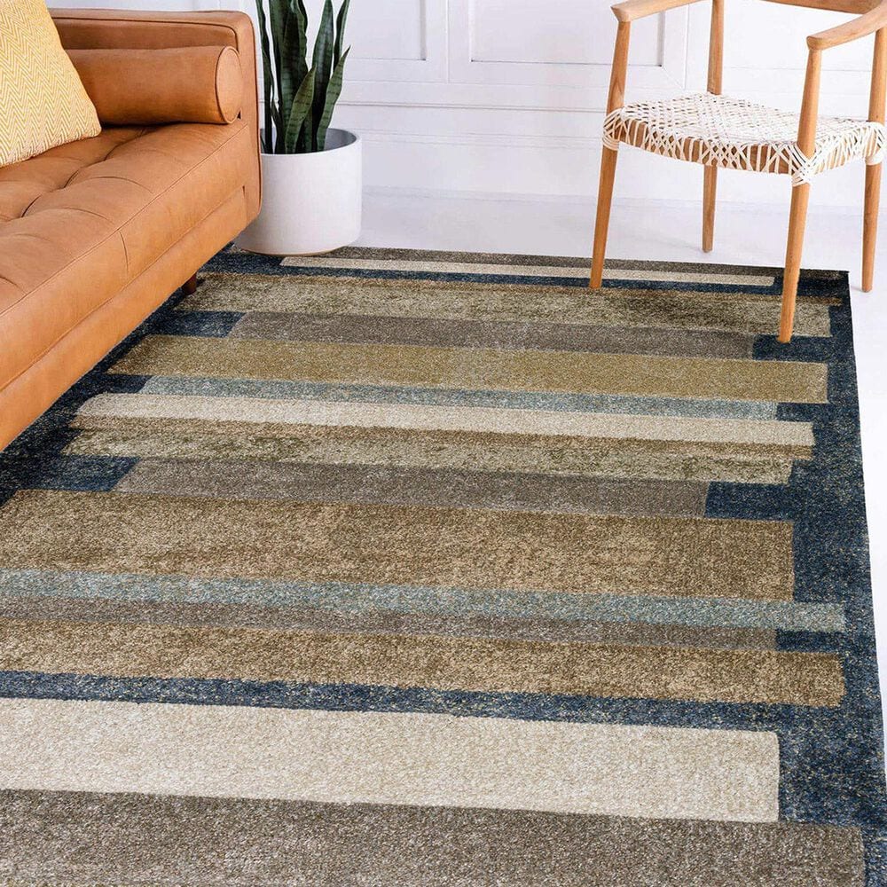 Dalyn Rug Company Carmona CO2 3&#39;1&quot; x 5&#39; Denim Area Rug, , large