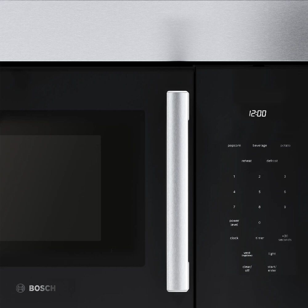 Bosch 100 Series 1.7 Cu. Over-The-Range Microwave in Stainless Steel, , large