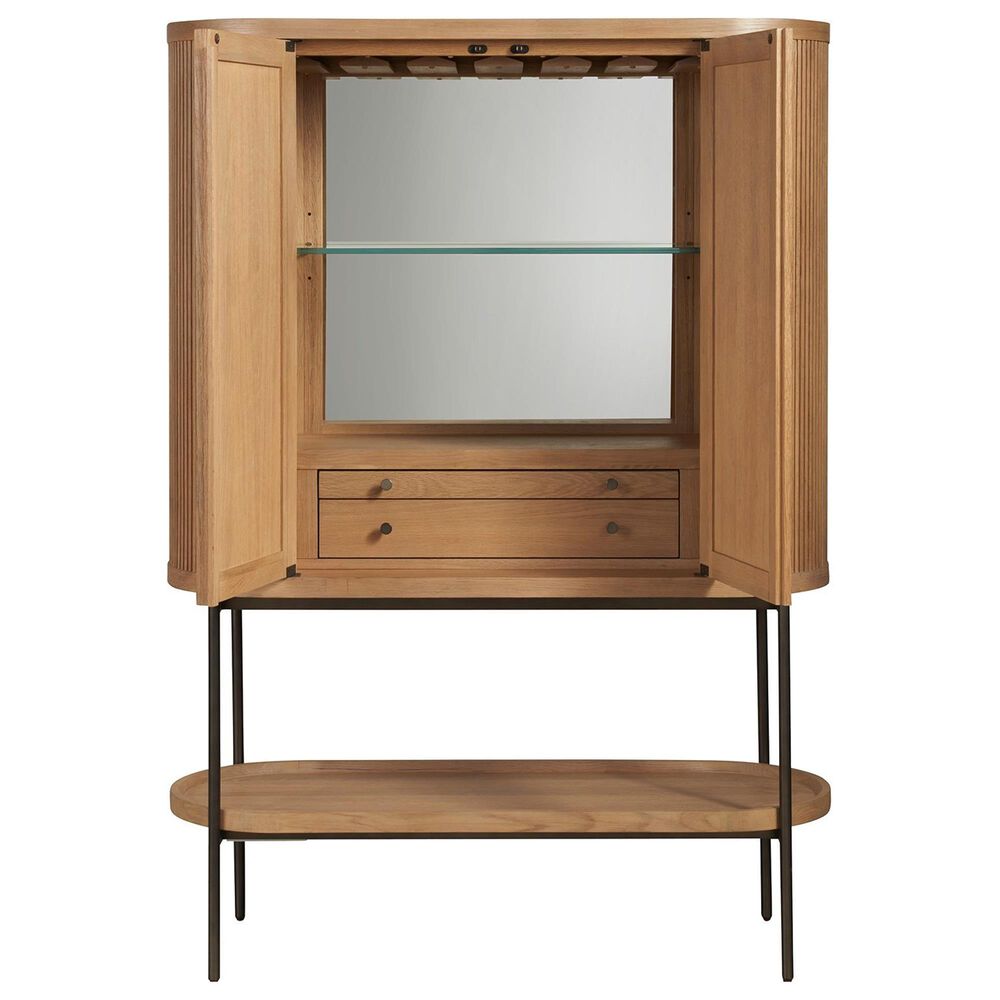 Furniture Worldwide Linnea Bar Cabinet in Natural Oak, , large