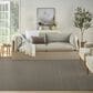 Nourison Courtyard Black and White 8" x 10" Indoor/Outdoor Area Rug, , large