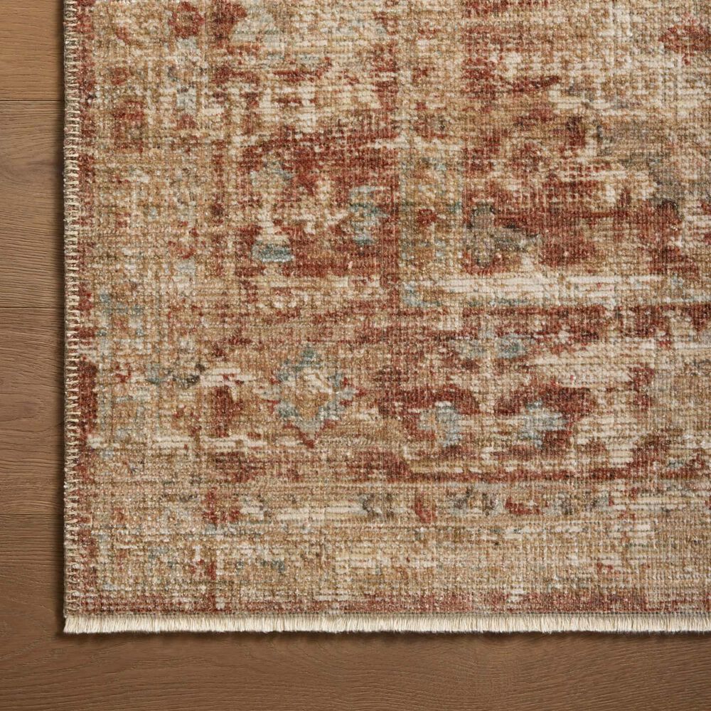 Loloi Heritage 3&#39; x 5&#39; Brick and Multicolor Area Rug, , large