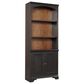 Riva Ridge Hampton Door Bookcase in Black Cherry- 1 Door Bookcase only, , large
