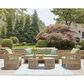 Ashley Serena Shores Patio Sofa in Green, , large