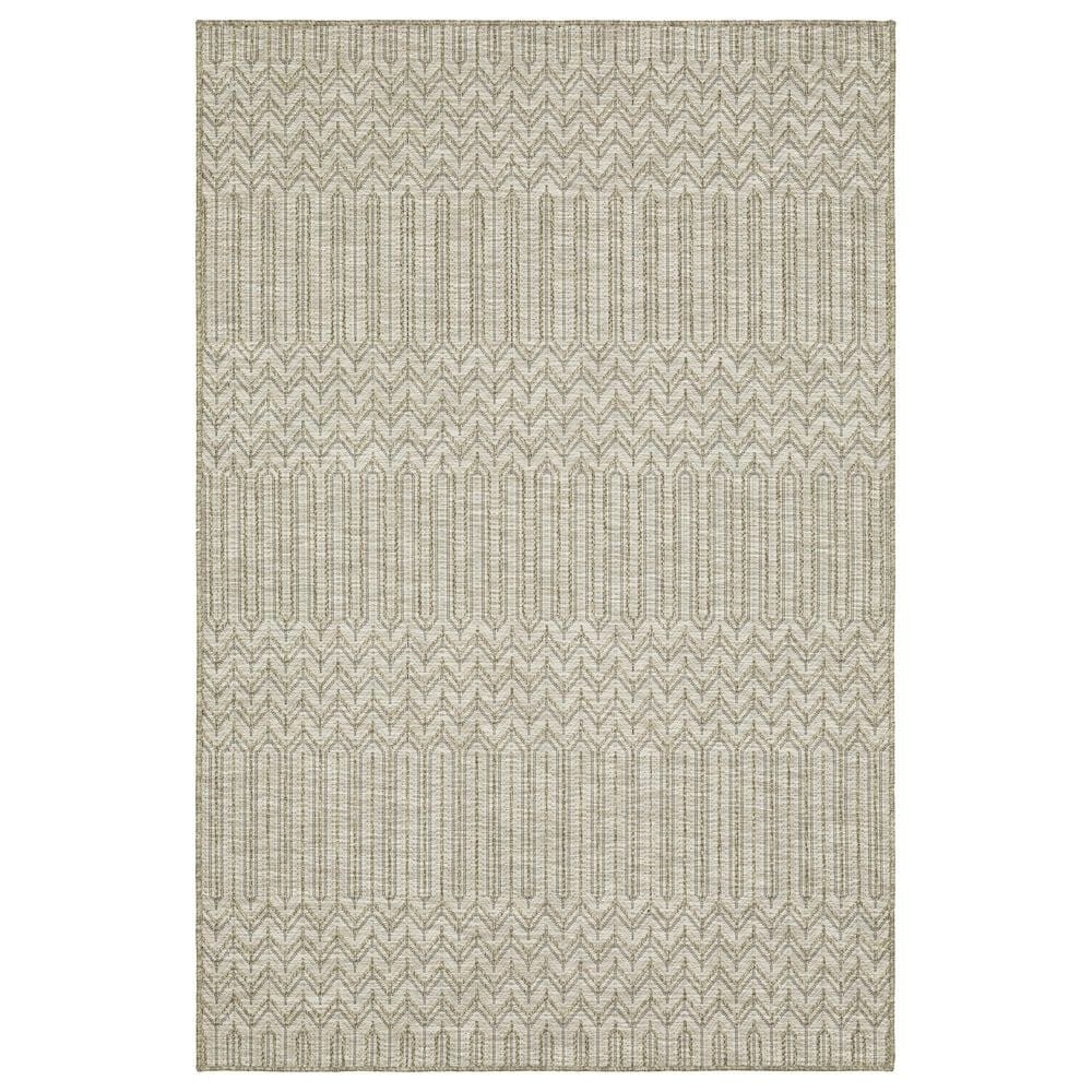 Oriental Weavers Tortuga TR09A 3"3" x 5" Beige and Black Area Rug, , large