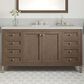 James Martin Vanities Chicago 60" Single Bathroom Vanity in Whitewashed Walnut with 3 cm Lime Delight Quartz Top and Rectangular Sink, , large
