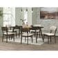 New Heritage Design Rex 7-Piece Rectangular Dining Set in Walnut Brown, , large