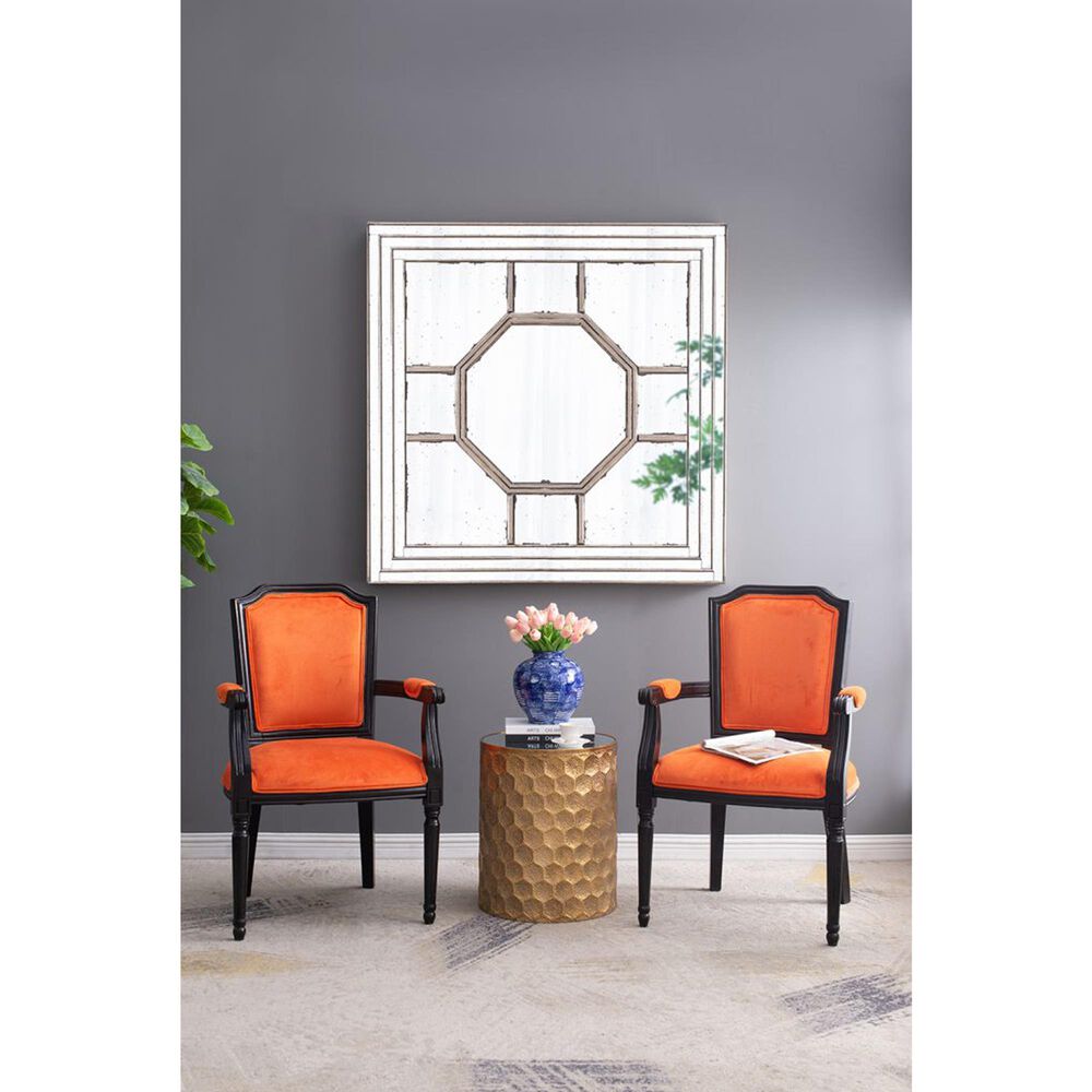 A&amp;B Home Irving Wall Mirror in Sliver and Weathered Gold, , large