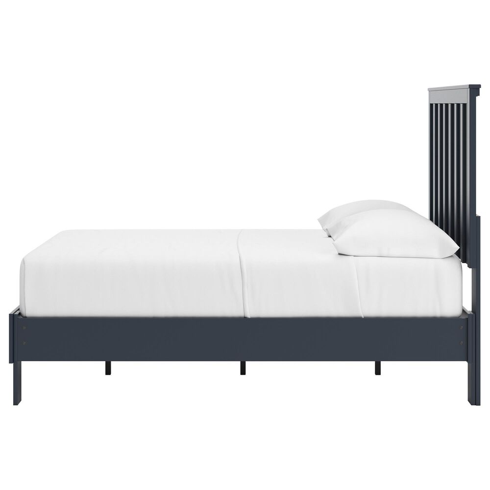 Ashley Simmenfort Full Platform Bed in Navy Blue, , large