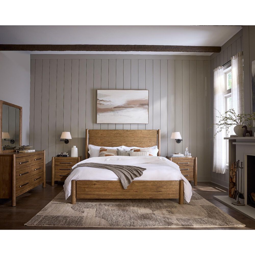 Riverside Furniture Henderson King Platform Bed in Toasted Pecan, , large