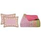 J. Queen New York Shiloh 3-Piece Full/Queen Quilt Set in Pink, Green and Orange, , large