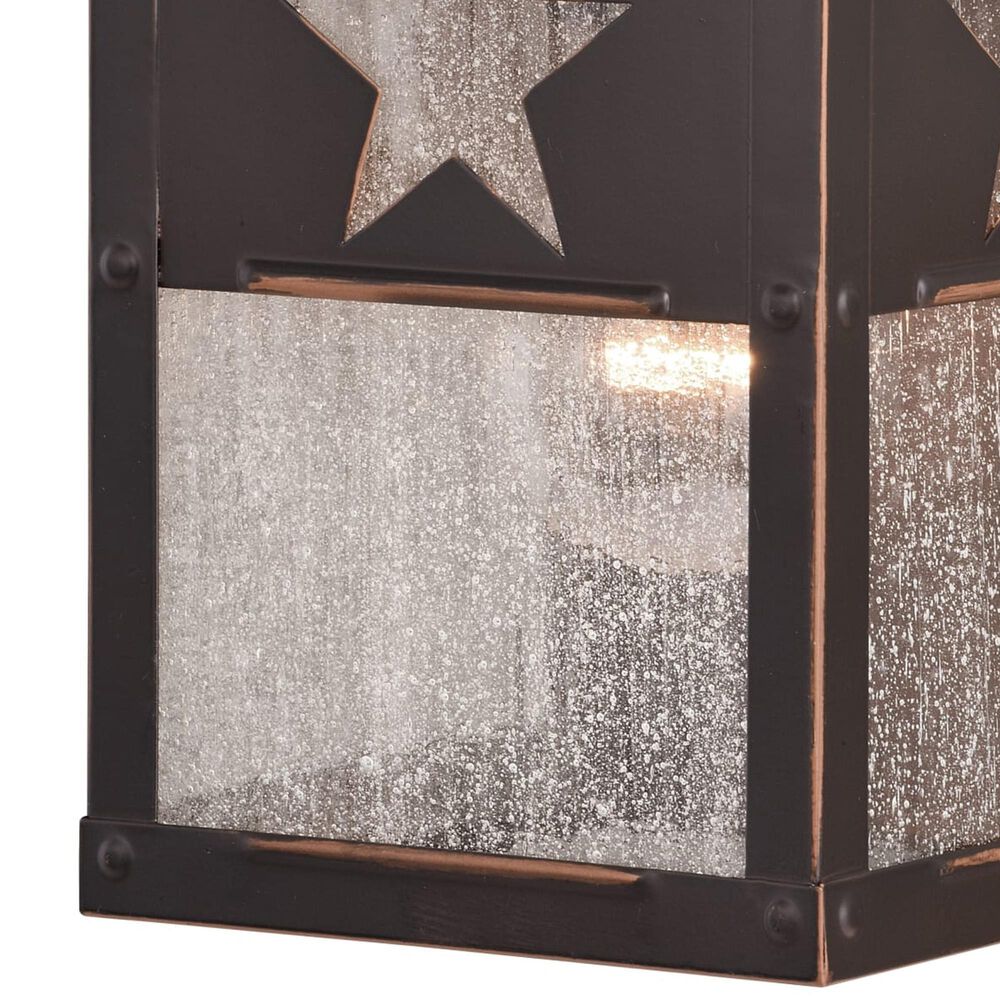 Vaxcel International Co. Ltd. Ranger 1-Light Bronze Rustic Texas Star Outdoor Wall Light, , large