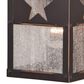 Vaxcel International Co. Ltd. Ranger 1-Light Bronze Rustic Texas Star Outdoor Wall Light, , large