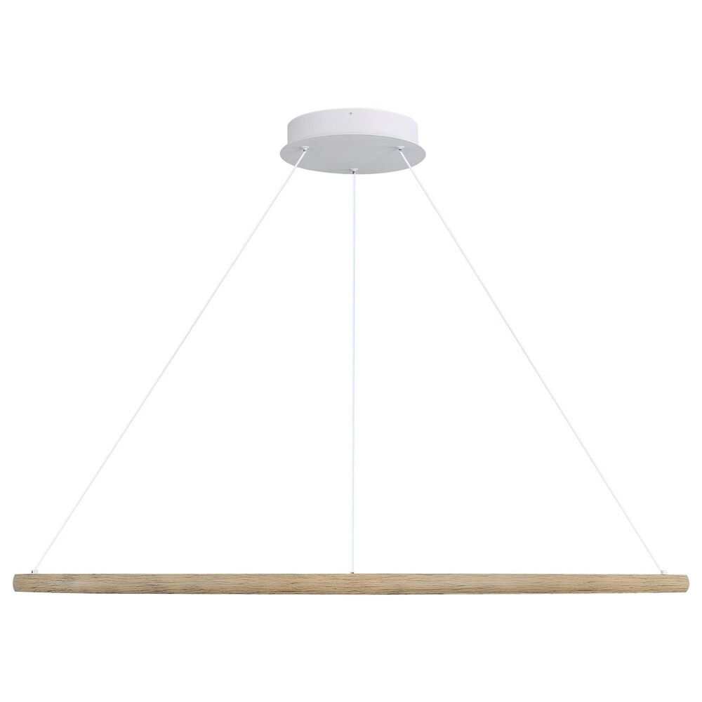 Golden Lighting Veritas 47&quot; 1-Light Chandelier in Walnut, , large