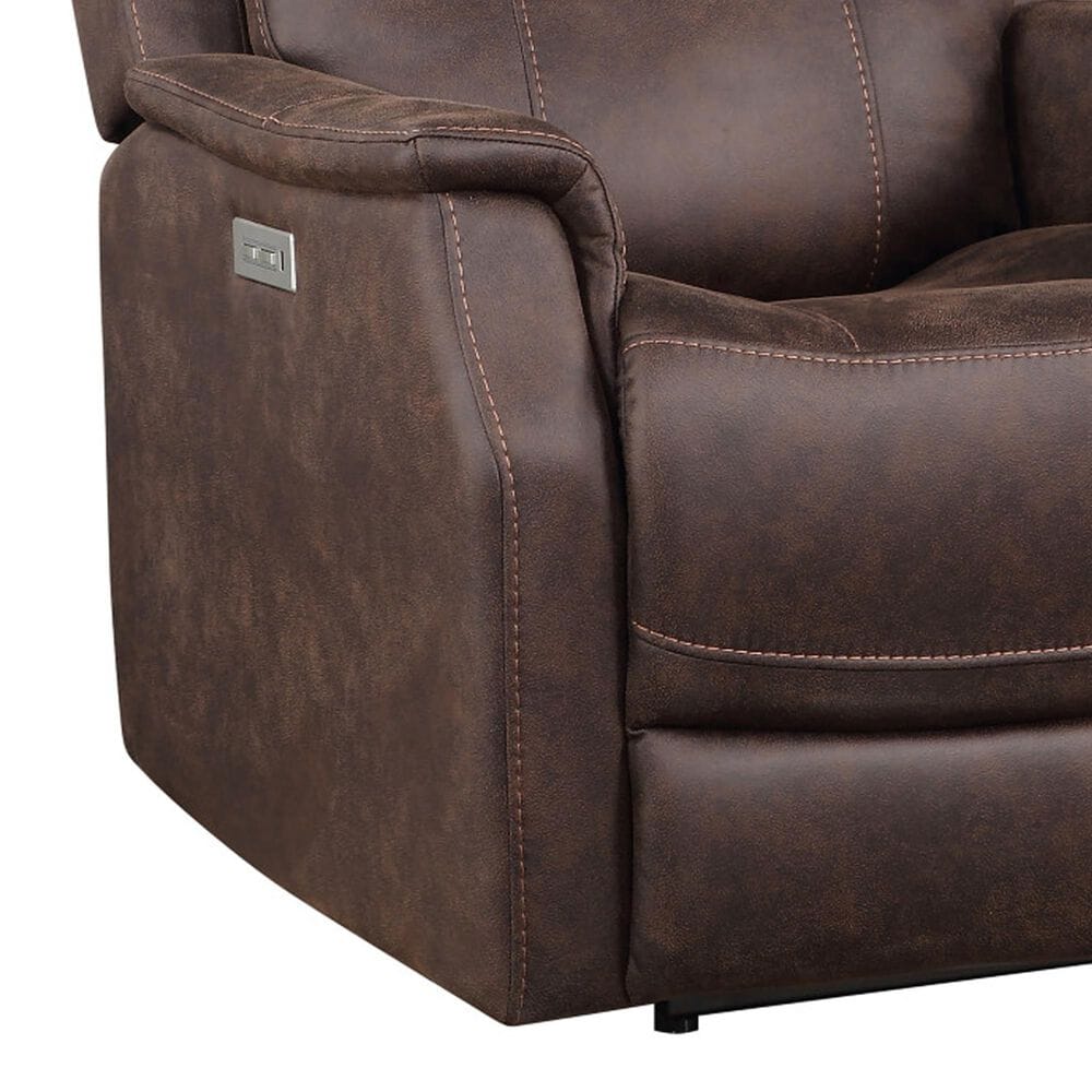 Steve Silver Valencia Dual-Power Recliner in Walnut, , large
