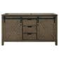 Lexora Home Marsyas 60" Double Bathroom Vanity in Rustic Brown with 2 cm White Cultured Marble Top and Rectangular Sinks, , large