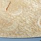 Safavieh Barbados Tropical Beach BAR550 6"6" Round Gold and Blue Indoor/Outdoor Area Rug, , large