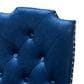 Baxton Studio Dylin Side Chair with Royal Blue Cushion in Espresso Brown (Set of 2), , large