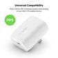 Belkin BoostCharge 20W USB-C PPS Wall Charger with Type C to Lighting Cable in White, , large