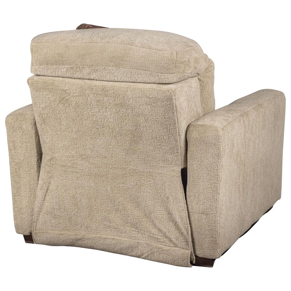 Catnapper Ada Power Lay Flat Recliner with Euro Headrest in Camel, , large