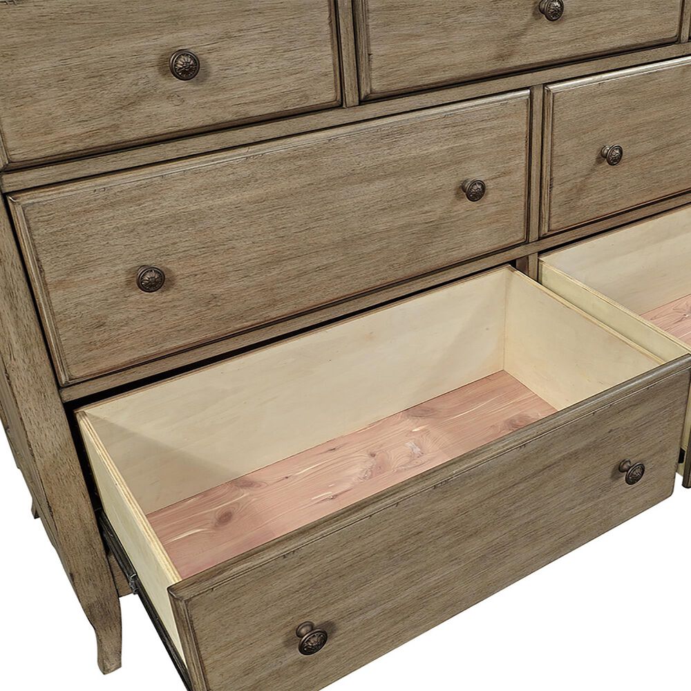 Riva Ridge Provence 4-Piece Full Platform Bedroom Set in Patine, , large