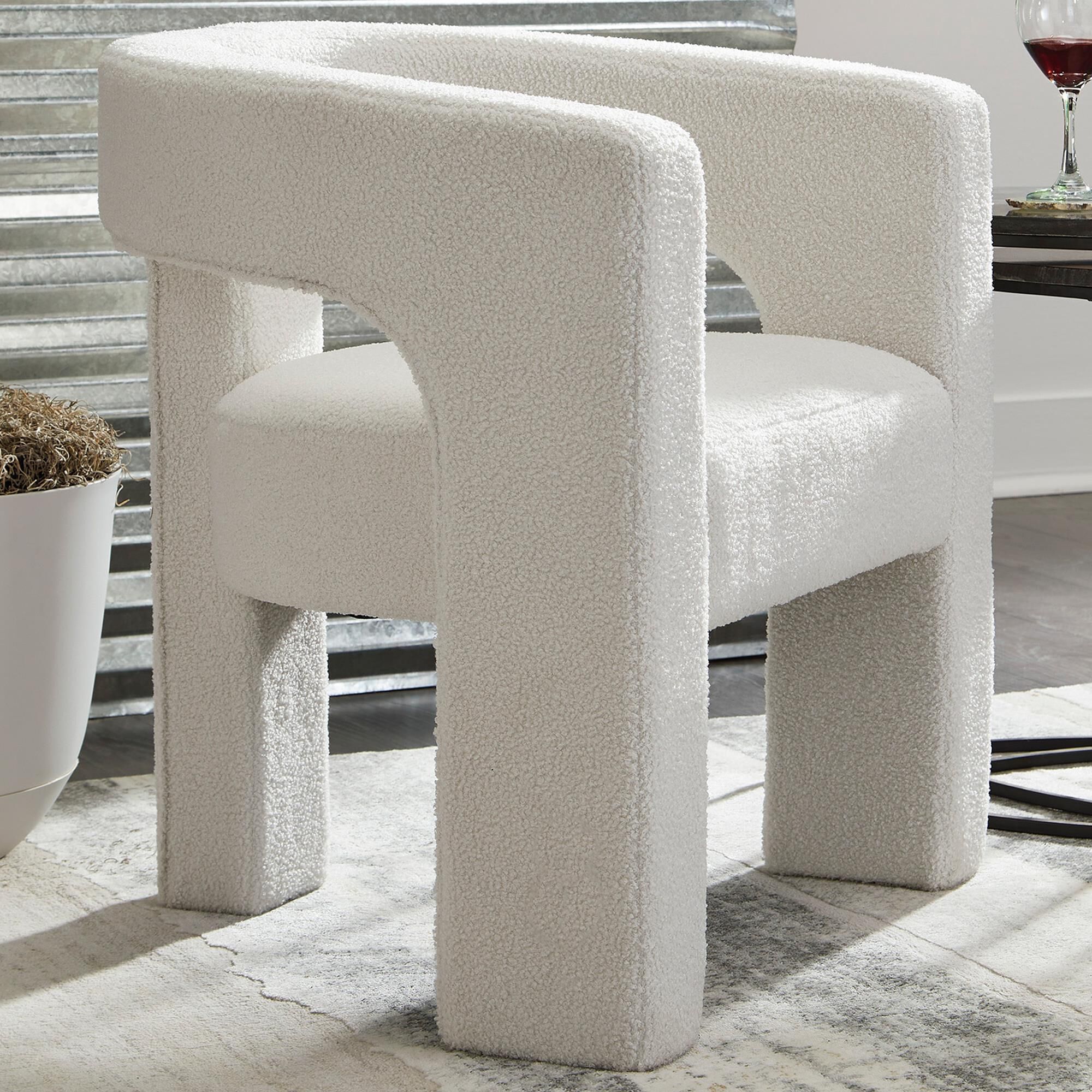 Ashley Landick Accent Chair in Ivory