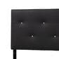 Baxton Studio Kirchem Twin Upholstered Headboard in Black, , large