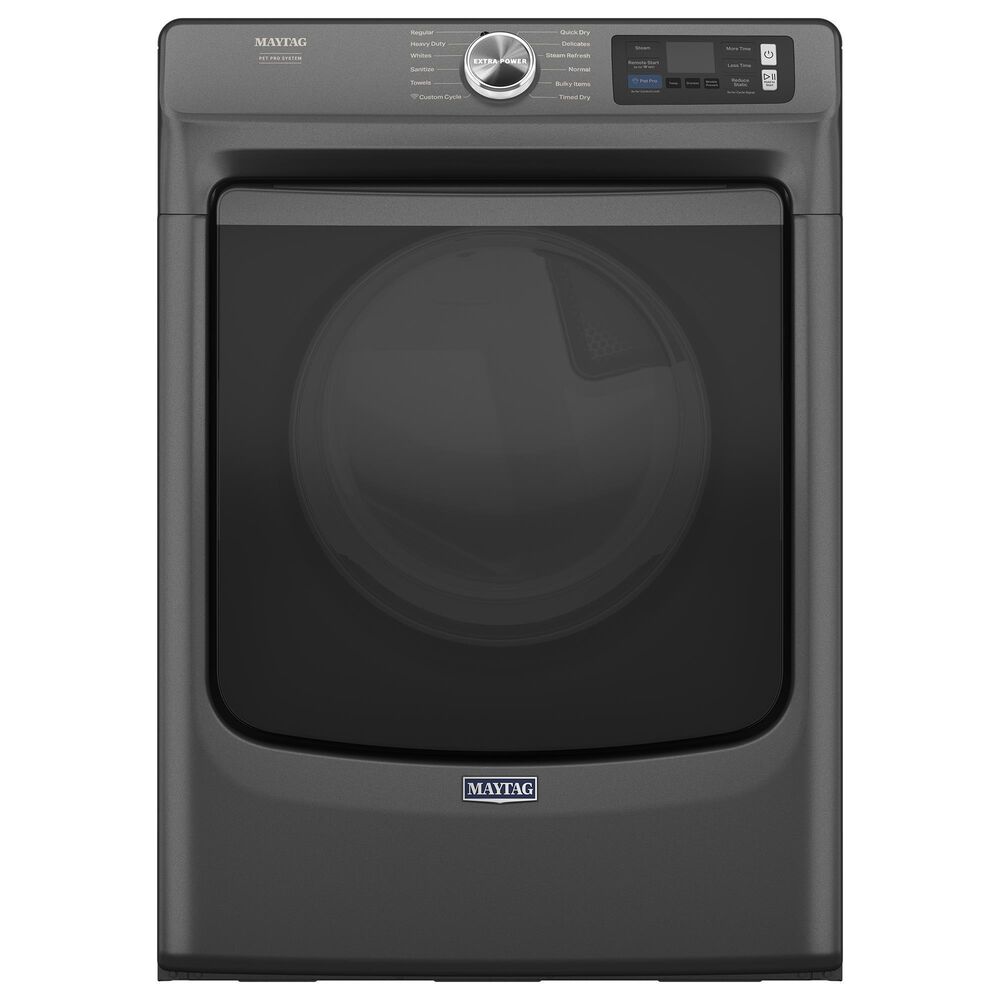 Maytag Maytag 5 Cu. Ft. Capacity Front Load Washer and Maytag 7.3 Cu. Ft. Capacity Front Load Gas Dryer in Midnight Steel, , large