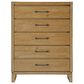 Ashley Sherbana 5-Drawer Chest in Light Brown, , large