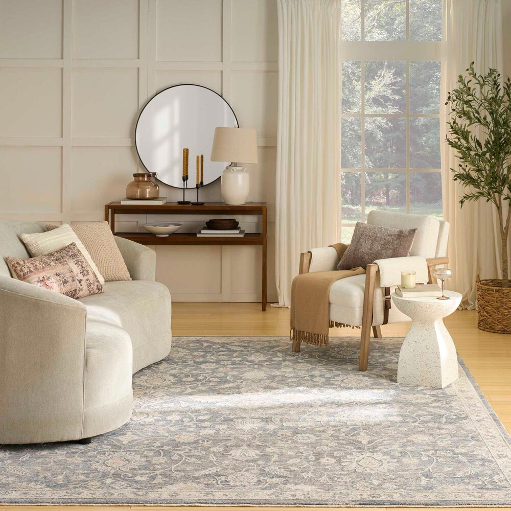 Nourison Retreat RET01 Blue 9'6" x 13'2" Area Rug, , large