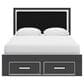Ashley Zuraleus 3-Piece Queen Storage Bedroom Set in Matte Black, , large