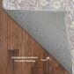 Dalyn Rug Company Soft Essentials Floral Lavender 9" x 12" Indoor/Outdoor Area Rug, , large