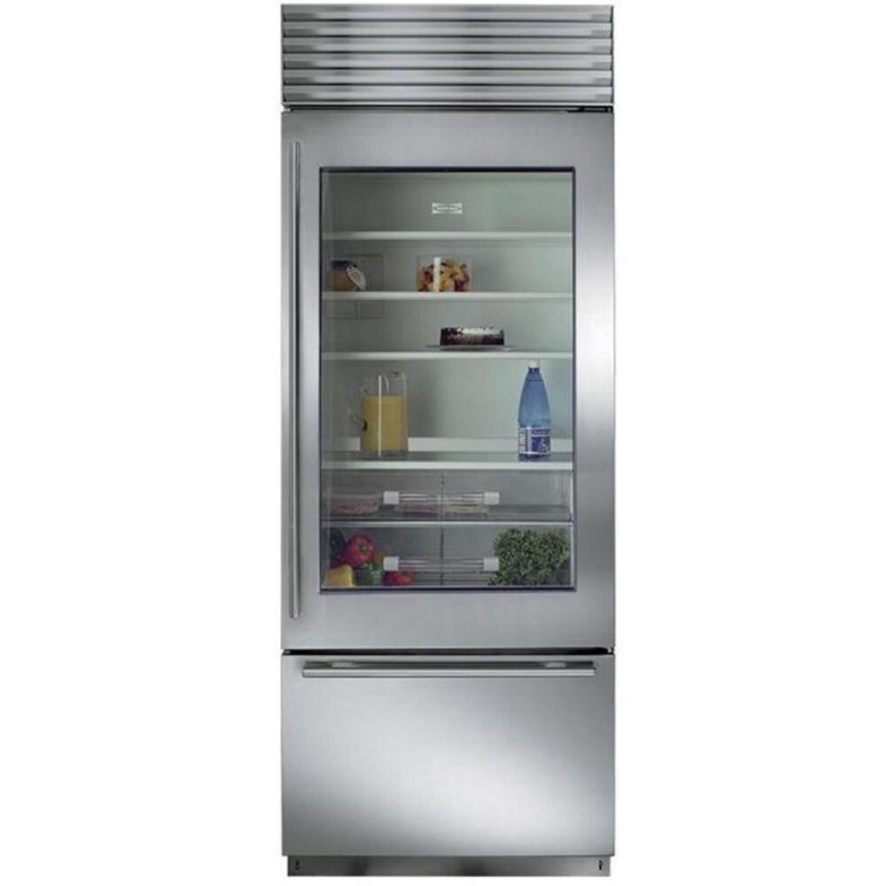 Sub Zero 30" Wide Built-In Glass Door Bottom Freezer, , large