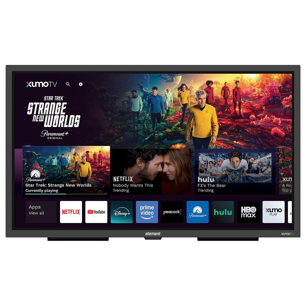 Element 65" 4K UHD Partial Sun Outdoor Xumo - Smart TV with 2.0 Outdoor Soundbar and Outdoor Tilt Mount in Black, , large