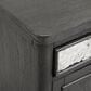 Furniture of America Piez Chair Side Table in Ash Gray and Stainless Steel, , large