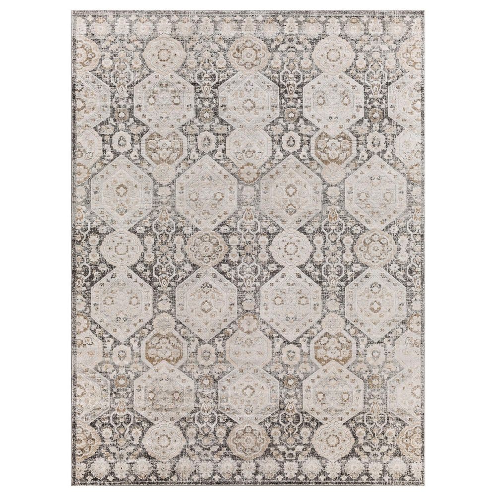 Surya Indigo 8"7" x 12"4" Black, Gray, Charcoal, Mustard, Beige and Off-White Area Rug, , large