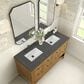 James Martin Vanities Breckenridge 60" Double Bathroom Vanity in Light Natural Oak with 3 cm Parisien Bleu Quartz Top and Rectangular Sinks, , large