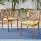 Hearth and Haven Perla Outdoor Dining Chair in Green (Set of 2), , large
