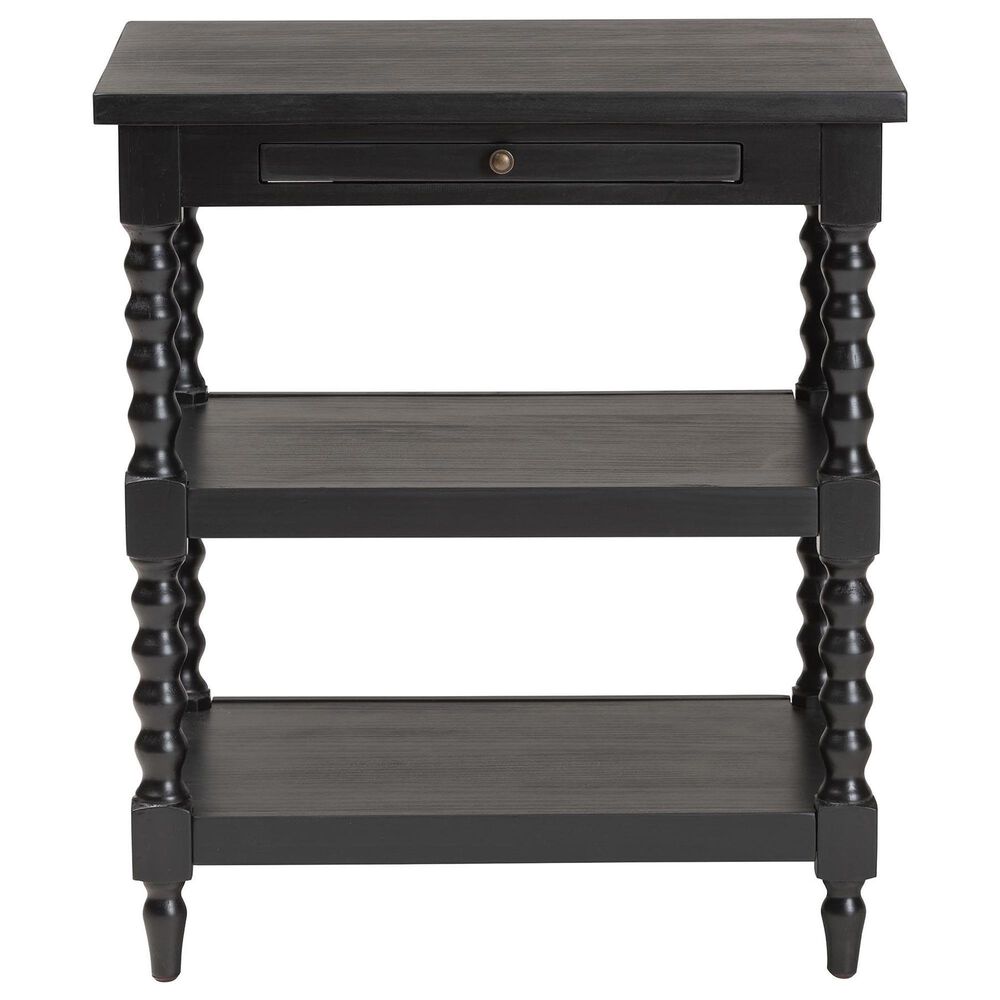 Baxton Studio Imogene Retro-Modern End Table in Black, , large