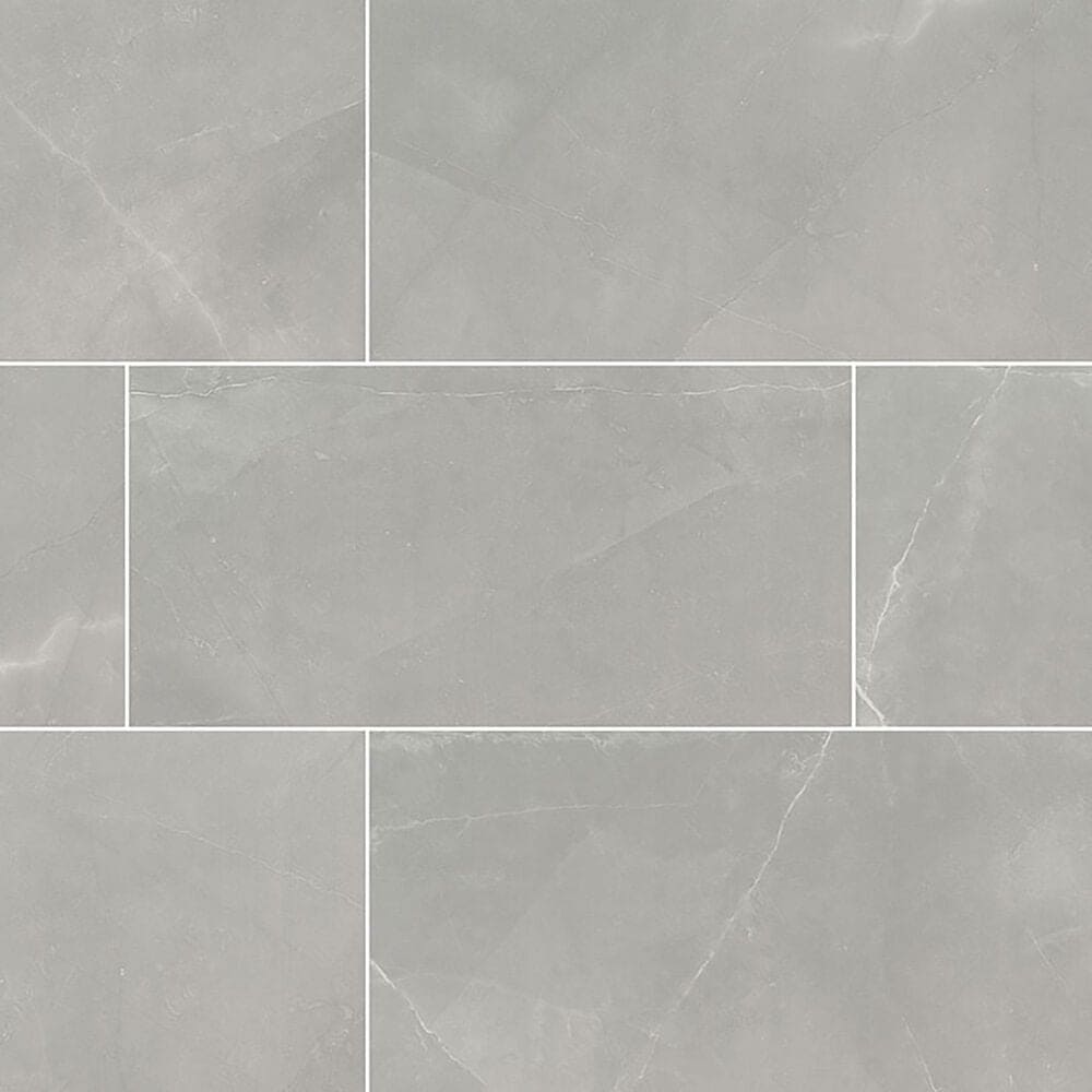 MS International Sande Grey 12" x 24" Polished Porcelain Tile, , large