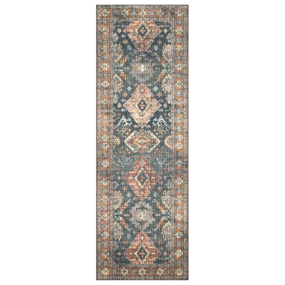 Loloi II Skye SKY-10 2"6" x 7"6" Sea and Rust Runner, , large