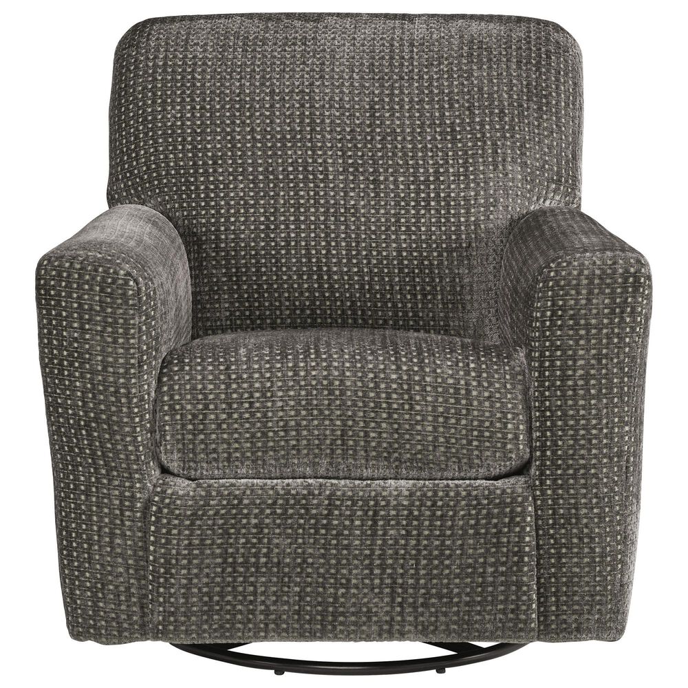 Ashley Herstow Swivel Glider Chair in Charcoal, , large