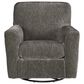 Ashley Herstow Swivel Glider Chair in Charcoal, , large