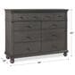 Riva Ridge Oxford 8-Drawer Dresser in Peppercorn, , large